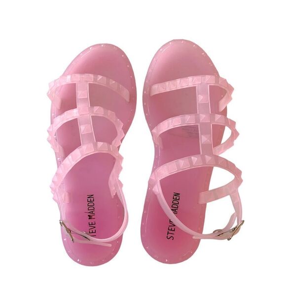 Steve Madden Pink Jelly Sandals - Picture 1 of 3